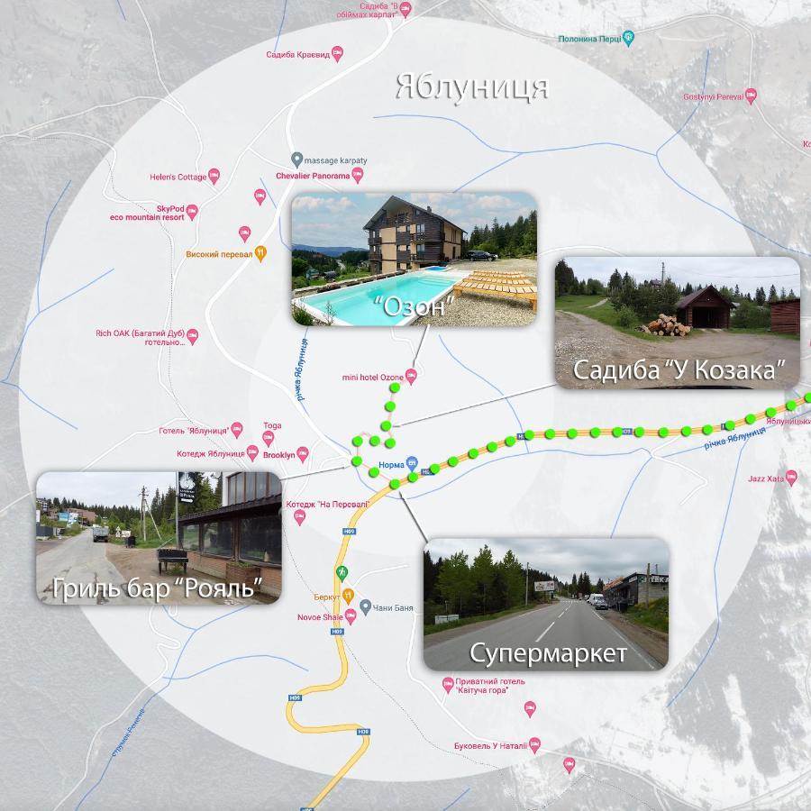 Ozone Minihotel Jablunytsja Exteriör bild